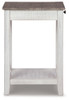 Adalane - Accent Table - White / Gray