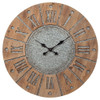 Payson - Antique Gray / Natural - Wall Clock