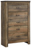 Trinell - Brown - Five Drawer Chest