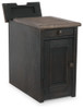 Tyler Creek - Grayish Brown / Black - Chair Side End Table