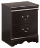 Huey Vineyard - Two Drawer Night Stand - Black