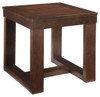 Watson - Square End Table - Dark Brown