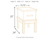 Stanah - Brown / Beige - Chair Side End Table