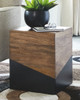 Trailbend - Accent Table - Brown / Gunmetal