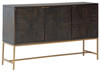 Elinmore - Accent Cabinet - Brown / Gold Finish