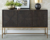 Elinmore - Accent Cabinet - Brown / Gold Finish