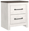 Gerridan - Two Drawer Night Stand - White / Gray