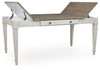 Skempton - RECT DRM Table w/Storage - White