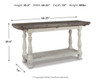Havalance - Flip Top Sofa Table - Gray / White