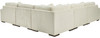 PREZZA Ivory 133" Wide Modular Sectional