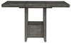 Hallanden - Gray - Rectangular Dining Room Counter Extension Table