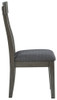 Hallanden - Black / Gray - Dining Uph Side Chair (Set of 2)