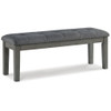 Hallanden - Large UPH Dining Room Bench - Black / Gray