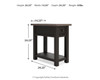 Tyler Creek - Chair Side End Table - Black / Gray