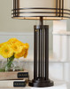 Hanswell - Metal Table Lamp  - Dark Brown