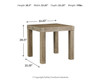 Silo Point - Square End Table - Brown