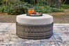 Harbor Court - Ottoman with Cushion - Gray