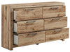 Hyanna - Six Drawer Dresser - Tan Brown