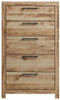 Hyanna - Five Drawer Chest - Tan Brown