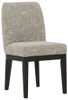 Burkhaus - Dining UPH Side Chair (Set of 2) - Beige / Dark Brown