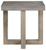 Lockthorne - Gray - Square End Table