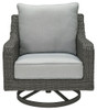 Elite Park - Swivel Lounge w/ Cushion - Gray
