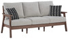 Emmeline - Brown / Beige - Sofa With Cushion