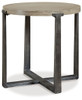 Dalenville - Round End Table - Gray