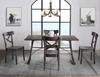 New Bedford - Folding Top 5 Piece Dining Set-Table And Four Chairs - Allegro Brown