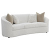 Rainn - Upholstered Tight Back Sofa Latte