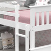DERIK White Twin Bunk Bed with Underbed Drawers