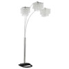 Miriam - Crystal Drop Shade Floor Lamp - Chrome