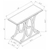 Shelly - C-Shaped Base Sofa Table - Cappuccino