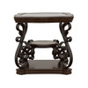 Laney - End Table - Deep Merlot And Clear