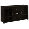 Lewes - 2-Door TV Stand With Adjustable Shelves - Cappuccino