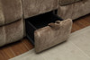 Holden Mocha Reclining Sofa with Storage