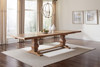 Florence - Double Pedestal Dining Table - Rustic Smoke