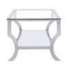 Saide - Rectangular Glass Top Coffee Table - Chrome