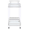 Jefferson - 2-Tier Glass Serving Cart - Clear