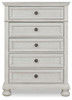 Robbinsdale - Antique White - Five Drawer Chest - Youth