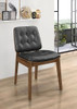 Redbridge - Tufted Back Side Chairs (Set of 2) - Natural Walnut And Black