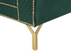 ALIZZA Emerald Green Velvet 103" Wide Reversible Sectional