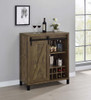 Arlington - Sliding Door Home Bar Wine Cabinet - Rustic Oak
