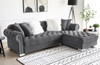 ETERNA Gray Velvet 101" Wide Sectional