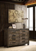 Woodmont - 8-Drawer Dresser - Rustic Golden Brown