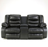 Enterprise Black Reclining Loveseat