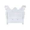 Valkyrie - Eastern King Bed - Synthetic Leather & Antique Platinum