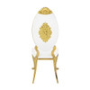 Fallon - Side Chair (Set of 2) - White Velvet & Mirrored Gold