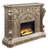 Danae - Fireplace - Antique Silver