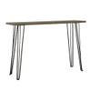 Neville - Rectangular Console Table - Concrete And Black